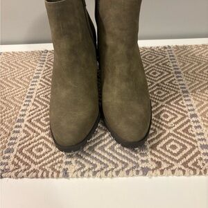 Kelly & Katie Olive Ankle Booties